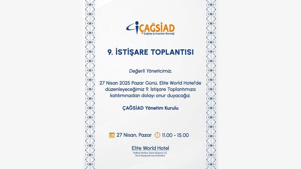 9. İSTİŞARE TOPLANTISI